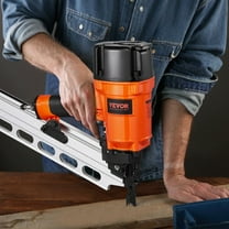 Professional Pneumatic Framing Nailer 21° Round Head, Uses 2" to 3.5" Nails, 80-120 PSI Working Pressure, Woodworking and Construction Nail Gun