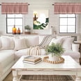 thumbnail image 4 of Country Star Plaid Kitchen Curtain Valances for Windows Farmhouse Short Curtains, Retro Red American Farm Barn Berry Rod Pocket Valance Curtain for Bedroom Cafe Living Room 60"x18", 4 of 8