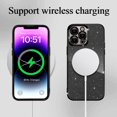 thumbnail image 2 of iPhone 13 Pro Max case, Compatible with MagSafe Luxury Glitter Bling Plating Love with Cute Heart Phone Case Full Camera Lens Protection Magnetic Case for Women Girls Back Cover(Black), 2 of 12