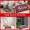 thumbnail image 3 of WJCA Low-Profile Indoor Doormat with Christmas Tree Design, Non-Slip Washable Entryway Carpet for Holiday Home Decor., 3 of 9