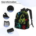 thumbnail image 5 of Daiia Play Game Start School Backpack for Men Women, Unisex Large Waterproof Bookbag Schoolbag Casual Daypack for High School/College/Teens/Travel/Work Black, 5 of 8