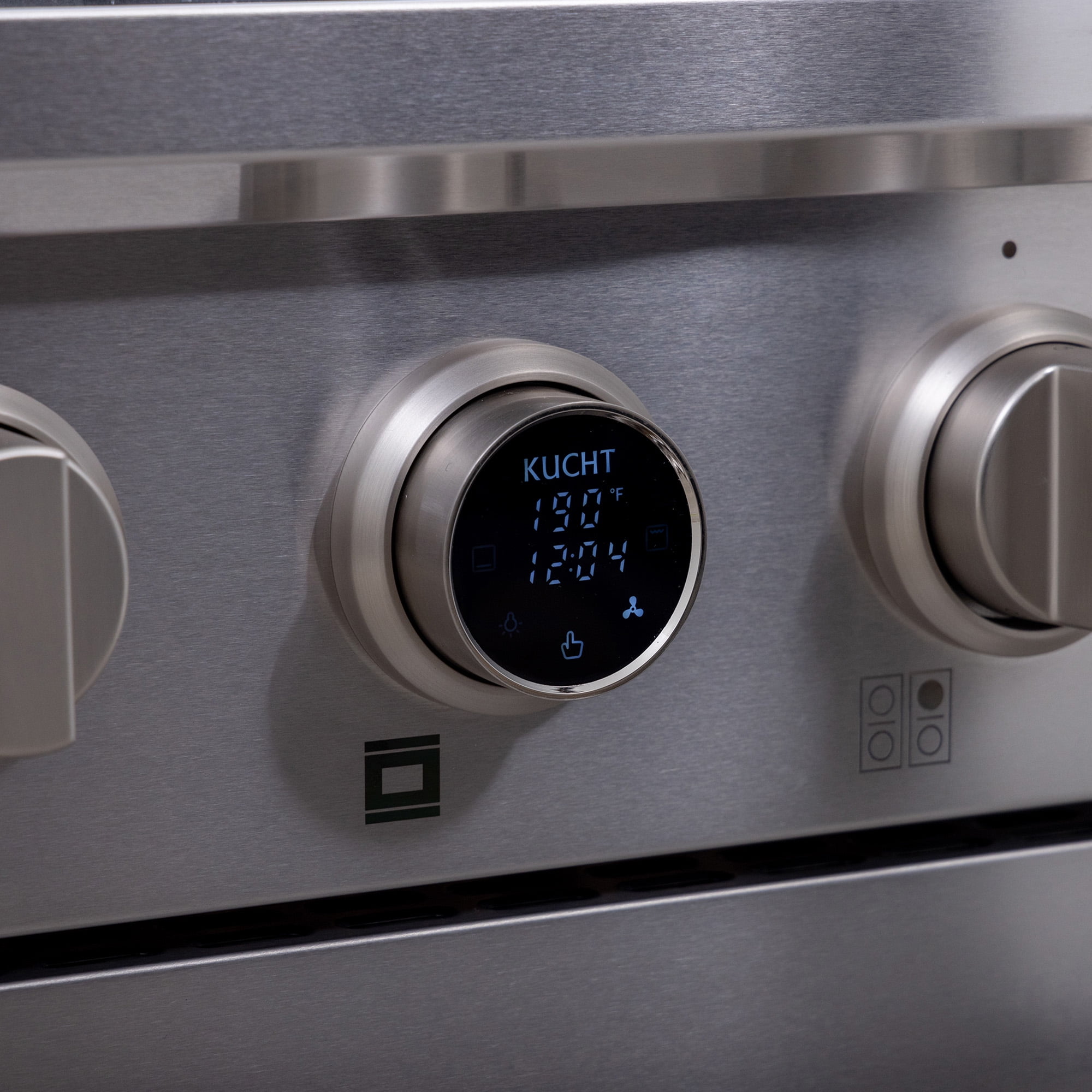 30 in. 4.2 cu. ft. 4 Burners Dual Fuel Range for Natural Gas in Stainless Steel.