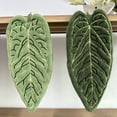 thumbnail image 2 of Toalla de mano con forma de hoja, de doble cara, para colgar, sin pelusa, absorbente, con lazo para usar en la cocina y el baño., 2 of 8