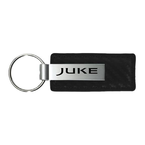 Nissan Juke Carbon Fiber Leather Key Chain (Black)