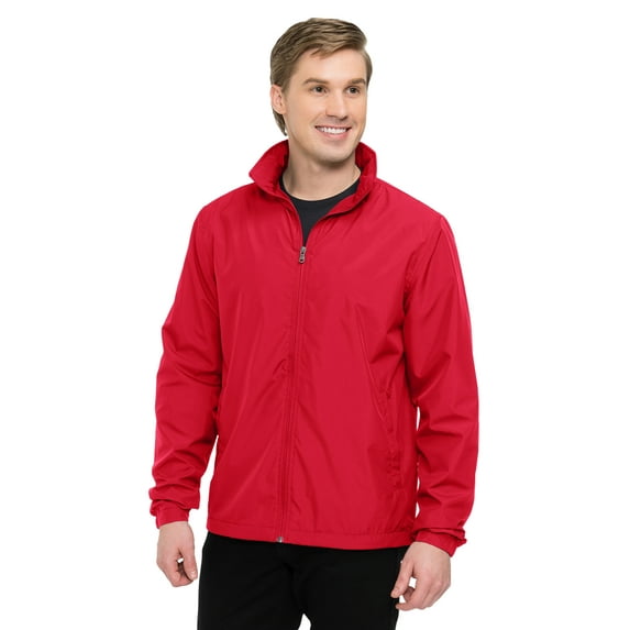 Tri-Mountain Vital LWJ J1400 Mens Polyester Full Zip Jacket - Red - X-Large