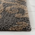 thumbnail image 5 of SAFAVIEH Florida Deangelo Damask Plush Shag Area Rug, Grey/Beige, 8' x 10', 5 of 11