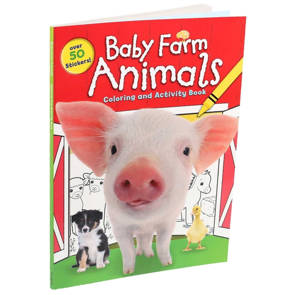Baby Farm Animals Coloring and Activity Book (Paperback)