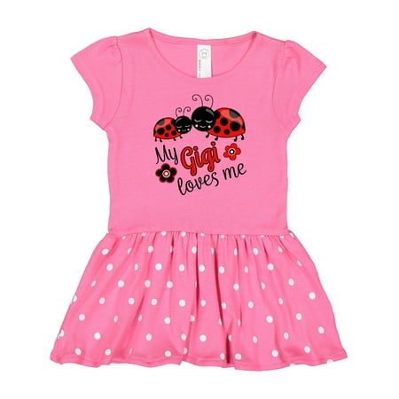 

Inktastic My Gigi Loves Me with Cute Ladybugs Gift Baby Girl Dress