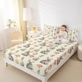 thumbnail image 4 of Erosebridal Spring Easter Kid Queen Sheet Sets, Mushroom Eggs Rabbit Bed Set, 4-Piece, 4 of 5
