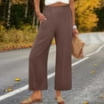 thumbnail image 2 of POROPL Wide Leg Pants for Women Palazzo Summer Beach High Waisted Flowy Pants with Pockets, 2 of 8