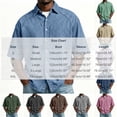 thumbnail image 3 of Kalauyu 3/4 Short Sleeve Button Down Shirts for Men Turn Down Collared Sleeve Casual Loose Tops Soft Lightweight Vacation Fashion Shirts, 3 of 5