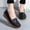 Black, variant on Viluyesy Womens Wedge Loafers, Comfortable Soft Sole Round Toe Fashion Casual Work Walking Shoes Black
