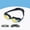 Black iridescent orange, variant on Non-Prescription Mirrored Racing Swim Goggles, Anti-Glare Anti-Fog Water Sport Goggles with Carry Box