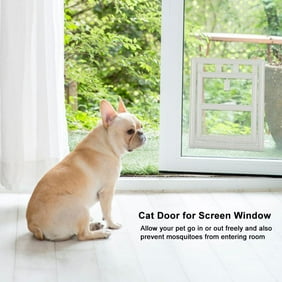 Auchen Dog Door Cat Door Pet Door With 4 Way Lock For Kitties
