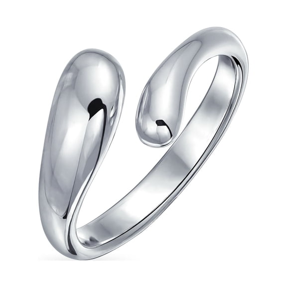 Bling Jewelry Womens Teardrop Silver Ring Band Sterling Polished