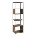 thumbnail image 1 of 70" Industrial Media Tower Bookshelf - Reclaimed Barnwood, 1 of 7