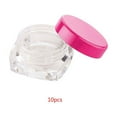 thumbnail image 3 of fastboy 10PCS Square Clear Mixed Colors Cosmetic Empty Jar Makeup Pot Face Cream Eye Shadow Container Case Box 3g/5g, 3 of 7