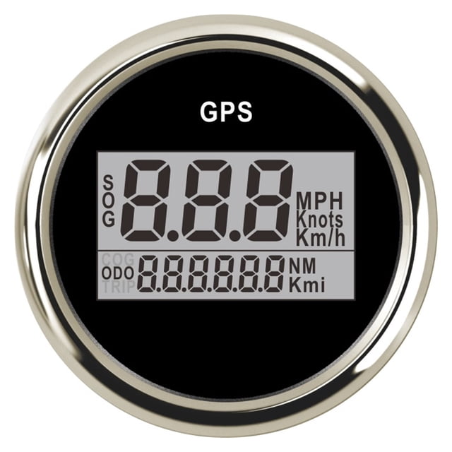 Digital Car Speedometer GPS Odometer 52mm GPS Speedometer Odometer Car Speed Gauge GPS LCD Boat Car Waterproof Digital Gauge ,High Precision