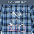 thumbnail image 4 of Disney Lilo & Stitch Button Down Dress Shirt Plaid Little Kid to Big Kid, 4 of 5