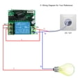 thumbnail image 2 of Télécommande Sans Fil RF 433MHz DC12V 1CH Switch + 5 Pcs Télécommandes RF 433MHz pour Appareils Ménagers Système de Contrôle par Verrouillage Électronique, 2 of 7