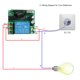 thumbnail image 2 of Interruptor remoto Irfora 433MHz DC12V 1CH RF interruptor de control remoto inalámbrico + 5PCS RF 433MHz transmisor controles remotos para electrodomésticos sistema de control de bloqueo electrónico Irfora Interruptor remoto, 2 of 2
