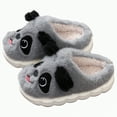 thumbnail image 4 of HCNTES Toddler Boys Girls Slippers Kids Cute Soft Home Slippers Children's Fall Winter Warm Indoor Shoes(Grey,1.5), 4 of 8