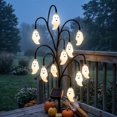thumbnail image 5 of Halloween Ghost Solar Garden Stake Light 29.92 Inch 20 LED Waterproof Dusk to Dawn for Yard Lawn Pathway Porch Outdoor Holiday Party Decoration, 5 of 14
