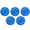 thumbnail image 1 of 5 Pieces Tennis Rackets Shock Absorber Tennis Racket Dampeners Anti-vibration Vibration Reduction Dampers Buffers Accessories Professional Blue, 1 of 6
