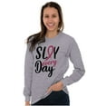 thumbnail image 4 of Breast Cancer Survivor Slay Every Day Women's Long Sleeve T Shirt Brisco Brands X, 4 of 6