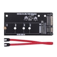thumbnail image 2 of Adaptador M.2 SATA Adaptador convertidor de 22 pines Tarjeta de transferencia de datos rápida para PC Laptop, 2 of 9