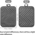 thumbnail image 2 of HAOAN 5Pcs Pot Holders for Kitchen Heat Resistant Pink Cotton Potholder Multipurpose Hot Pads Machine Washable Oven Mitt with Hanging Loop Pocket Potholder for Daily Baking Cooking Grilli, 2 of 6