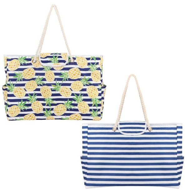Oversized Big Beach & Pool Bags Large Waterproof Canvas Beach Bag for