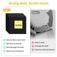 thumbnail image 3 of Fixdono Felt Bulletin Board Tiles, No-Drill Wall Organizer & Cork Board Alternative, 16 Pack with Pins for Home Office, Classroom & Renters (Black), 3 of 8