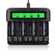 thumbnail image 1 of Baterías C recargables CITYORK 5000 mAh (paquete de 4) +cargador, 1 of 7