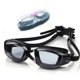 thumbnail image 4 of Gafas de natación, gafas de piscina antivaho para adultos, hombres y mujeres (3 piezas) negro+rosa+azul, 4 of 5