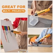 Cowalt Pro Mini Heat Gun 380W 2-Temp Settings Fast Heat Hot Air Tool 4.9ft. Long Cable & Nozzle Phone Repair, Vinyl Wrapping, Shrink Tubing, Crafting, Embossing, Candle Making, Overload Protection
