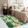 thumbnail image 4 of Tropical Plants Rug, Grapefruit Lemon Area Rug 4x5, Palm Tree Leaf Rugs for Bedroom, Rugs Low Pile Washable Stain Resistant Easy Clean for Dining Room, Living Room Soft Carpet Decor Xsu&-195, 4 of 7