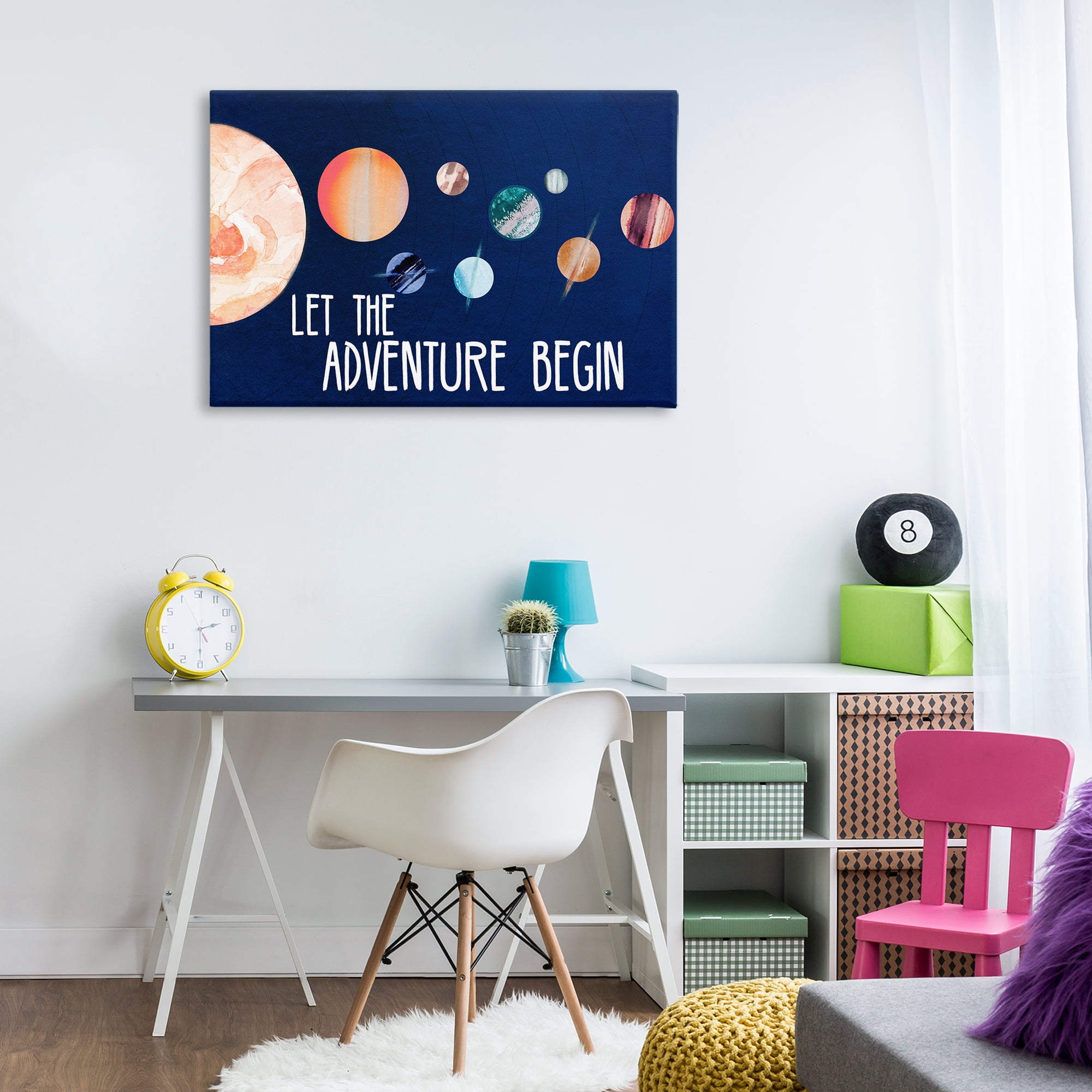 Stupell Industries Let Adventure Begin Astrology & Stars Painting Wrapped Canvas Art Print Wall Art, 36 x 24