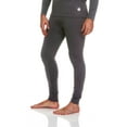 thumbnail image 3 of Body Glove Fleece Lined Thermal Leggings for Men - Winter Long Johns Base Layer Performance Underwear - Mens Insulated Bottom, Grey/L, 3 of 5