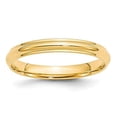thumbnail image 4 of 14K Yellow Gold 3mm Half Round with Edge Band Ring Size 9, 4 of 7