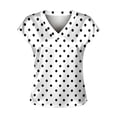 thumbnail image 2 of Shadoumai Women Tops Silk Satin Blouses V Neck Summer Shirts Cap Sleeve Business Casual Dressy Spring Clothing, 2 of 4