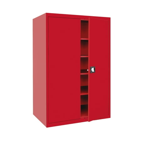 Sandusky Lee 46"W x 24"D x 72"H 5-Shelf Steel Storage Cabinet with Recessed Handle