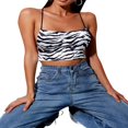 thumbnail image 3 of Women Summer Backless Bandage Cami Spaghetti Strap Cropped Top, 3 of 6
