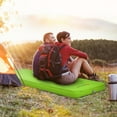 thumbnail image 2 of Goplus Folding Sleeping Pad, Self Inflating Camping Mattress with Carrying Bag Green, 2 of 10
