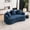 Blue, variant on Oversized Sectional Sofa for Living Room, 110" Modern Luxury Plush Chenille Sofa 4-Seater Extra Deep & Wide Seat Curved Cloud Couch with 4 Throw Pillows, Blue