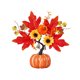 thumbnail image 2 of Decoración de árbol de calabaza de simulación de Halloween, decoraciones para el hogar de otoño y Acción de Gracias, adornos florales para mesa de comedor y sala de estar, 2 of 6