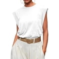 thumbnail image 1 of Huggegwe Haut Femme Été 2024 Décontracté Col Rond Style Urbain Rayé CJB91-127399, 1 of 9