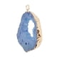 thumbnail image 4 of Rebanadas de ágata Piedras Preciosas de Colgantes Collar de Bricolaje Pendientes Decoración Del Hogar Azul Baoblaze Rebanadas de colgante de ágata, 4 of 8