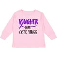 thumbnail image 3 of Inktastic Tougher than Cystic Fibrosis Boys or Girls Long Sleeve Toddler T-Shirt, 3 of 5