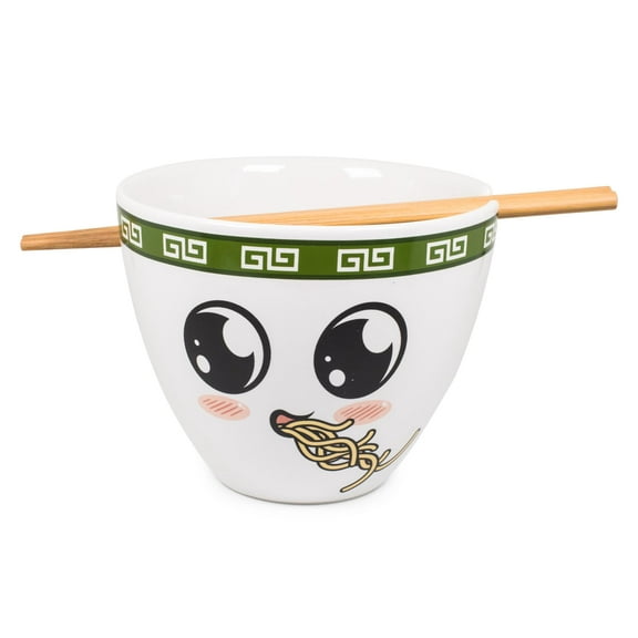 Boom Trendz BTZ-BOWL-SOBA-C Bowl Bop Soba Slurp Japanese Dinnerware Set | 16-Ounce Ramen Bowl, Chopsticks